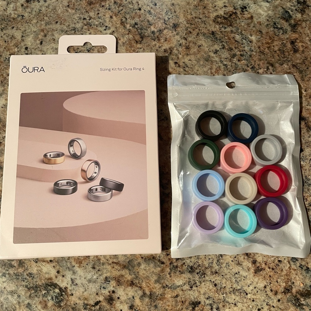Oura Ring Sizing Kit with Multicolor Bands